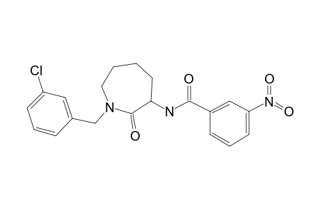 N-[1-(3-Chlorobenzyl)-2-oxoazepan-3-yl]-3-nitrobenzamide