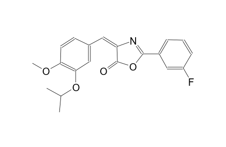 (4E)-2-(3-fluorophenyl)-4-(3-isopropoxy-4-methoxybenzylidene)-1,3-oxazol-5(4H)-one