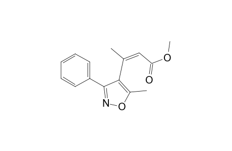 2-Butenoic acid, 3-(5-methyl-3-phenyl-4-isoxazolyl)-, methyl ester, (Z)-