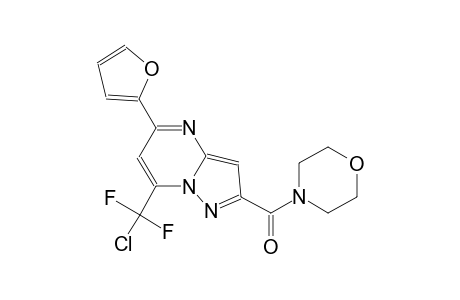 pyrazolo[1,5-a]pyrimidine, 7-(chlorodifluoromethyl)-5-(2-furanyl)-2-(4-morpholinylcarbonyl)-
