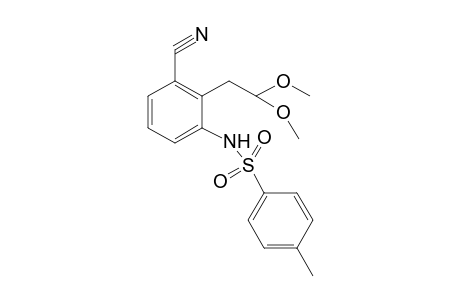 N-[2-[2,2-Bis(methyloxy)ethyl]-3-cyanophenyl]-4-methylbenzenesulfonamide