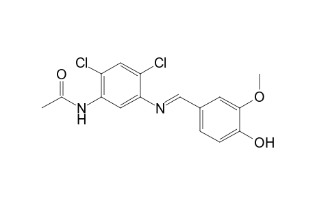 Acetamide, N-[2,4-dichloro-5-(4-hydroxy-3-methoxybenzylidenamino)phenyl]-
