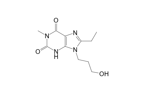 8-Ethyl-9-(3-hydroxypropyl)-1-methyl-3,9-dihydro-1H-purine-2,6-dione