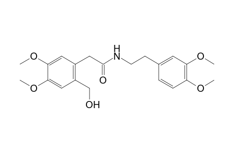 2-(4,5-dimethoxy-a-hydroxy-o-tolyl)-N-(3,4-dimethoxyphenethyl)acetamide
