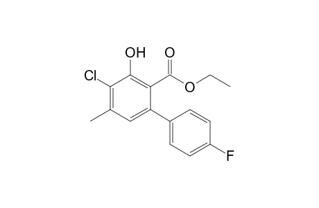 Ethyl 4-chloro-4'-fluoro-3-hydroxy-5-methyl-[,1,1']biphenyl-2-carboxylate