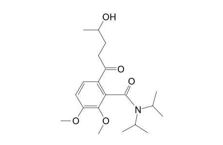 2,3-Dimethoxy-6-(4-oxidanylpentanoyl)-N,N-di(propan-2-yl)benzamide