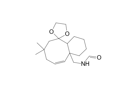 1-formylaminomethyl-7,7-ethylenedioxy-5,5-dimethyl-bicyclo[6.4.0]dodecan-2-ene