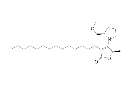 (2R)-3-[(2R)-2-(methoxymethyl)-1-pyrrolidinyl]-2-methyl-4-tetradecyl-2H-furan-5-one