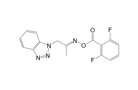 (2E)-1-(1H-1,2,3-benzotriazol-1-yl)-2-propanone O-(2,6-difluorobenzoyl)oxime