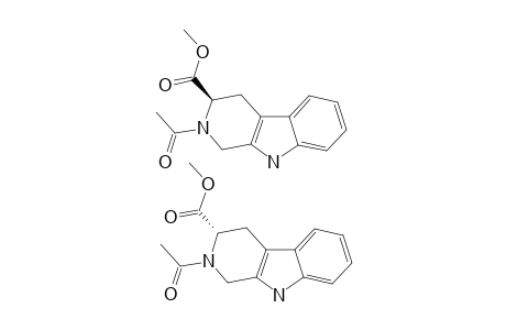 S-(-)-METHYL-2-ACETYL-1,2,3,4-TETRAHYDRO-9H-PYRIDO-(3,4-B)-INDOLE-3-CARBOXYLATE