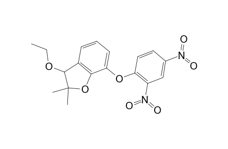 7-(2,4-Dinitrophenoxy)-3-ethoxy-2,2-dimethyl-2,3-dihydro-1-benzofuran