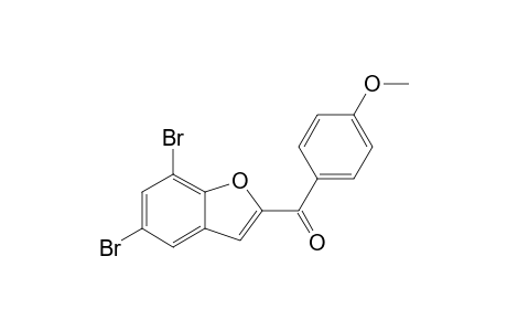 (5,7-dibromo-1-benzofuran-2-yl)-(4-methoxyphenyl)methanone