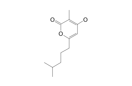 VIOLAPYRONE_A;4-HYDROXY-3-METHYL-6-(4-METHYLPENTYL)-2-H-PYRAN-2-ONE