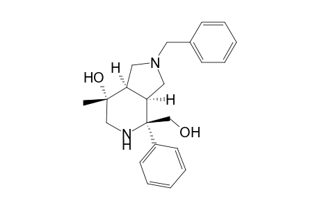 2-Benzyl-4.alpha.-(hydroxymethyl)-7.beta.-methyl-4-.beta.-phenyl-3a.alpha.,7a.alpha.-octahydro-1H-pyrrolo[3,4-c]pyridin-7-.alpha.-ol