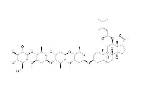 CYNANCHOSIDE-D2;CYNANCHOGENIN-3-O-BETA-D-GLUCOPYRANOSYL-(1->4)-BETA-D-OLEANDROPYRANOSYL-(1->4)-BETA-D-CYMAROPYRANOSYL-(1->4)-BETA-D-CYMAROPY