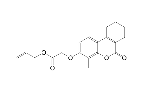acetic acid, [(7,8,9,10-tetrahydro-4-methyl-6-oxo-6H-dibenzo[b,d]pyran-3-yl)oxy]-, 2-propenyl ester