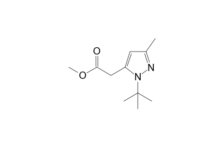 2-(2-tert-butyl-5-methyl-pyrazol-3-yl)acetic acid methyl ester