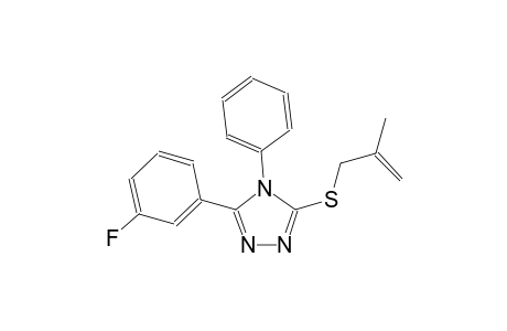 4H-1,2,4-triazole, 3-(3-fluorophenyl)-5-[(2-methyl-2-propenyl)thio]-4-phenyl-