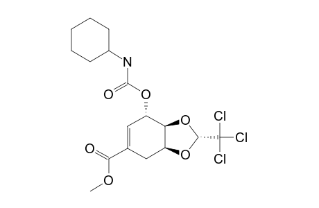 (3R,4R,5R)-METHYL-3-O-(CYCLOHEXYLCARBAMOYL)-4,5-O-(2,2,2-TRI-CHLOROETHYLIDENE)-3,4,5-TRIHYDROXY-CYCLOHEXYL-1-ENE-CARBOXYLATE
