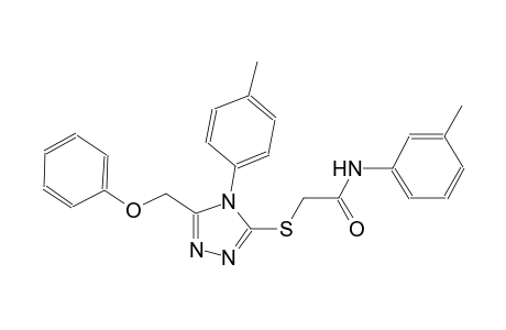 N-(3-methylphenyl)-2-{[4-(4-methylphenyl)-5-(phenoxymethyl)-4H-1,2,4-triazol-3-yl]sulfanyl}acetamide