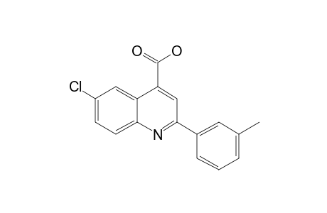 6-Chloro-2-(3-methylphenyl)quinoline-4-carboxylic acid