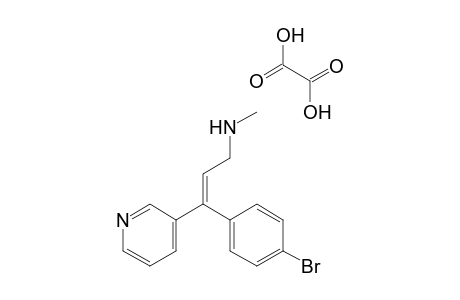 (E)-3-(4-Bromophenyl)-N-methyl-3-(3-pyridyl)-allylamine oxalate
