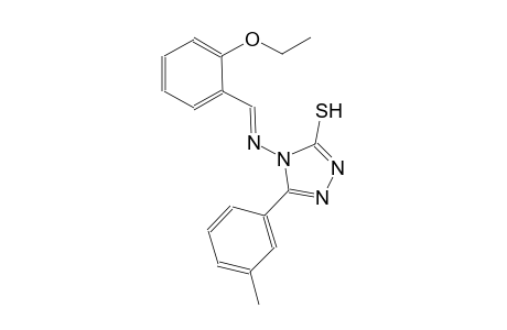 4-{[(E)-(2-ethoxyphenyl)methylidene]amino}-5-(3-methylphenyl)-4H-1,2,4-triazole-3-thiol