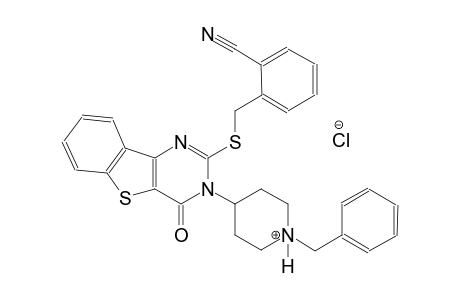 1-benzyl-4-(2-[(2-cyanobenzyl)sulfanyl]-4-oxo[1]benzothieno[3,2-d]pyrimidin-3(4H)-yl)piperidinium chloride