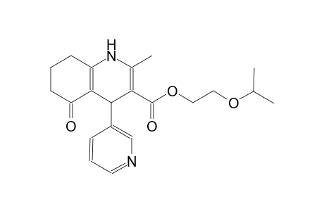 2-isopropoxyethyl 2-methyl-5-oxo-4-(3-pyridinyl)-1,4,5,6,7,8-hexahydro-3-quinolinecarboxylate