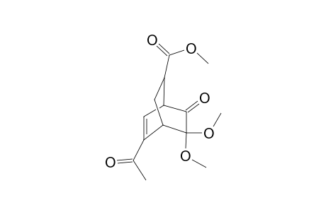 3,3-Dimethoxy-5-ethanoyl-7-methoxycarbonylbicyclo[2.2.2]oct-5-en-2-one