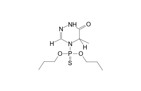 4-DIPROPOXYTHIOPHOSPHORYL-5-METHYL-4,5-DIHYDRO-1,2,4-TRIAZIN-6-ONE