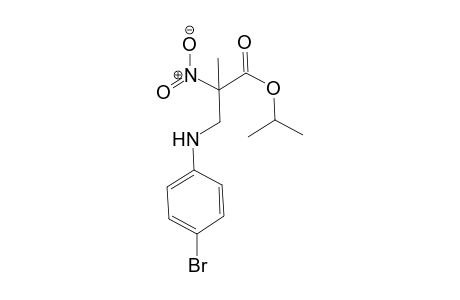 Isopropyl 3-(4-bromophenylamino)-2-methyl-2-nitropropanoate