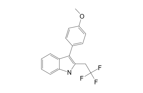 2-(2,2,2-TRIFLUOROETHYL)-3-(4-METHOXYPHENYL)-INDOLE