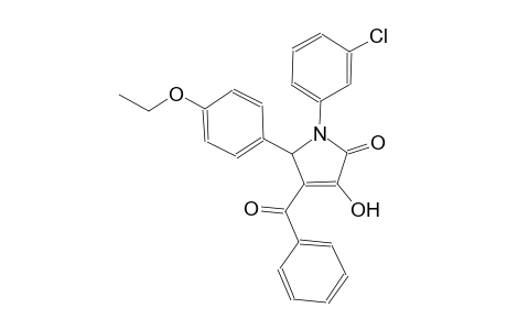 4-benzoyl-1-(3-chlorophenyl)-5-(4-ethoxyphenyl)-3-hydroxy-1,5-dihydro-2H-pyrrol-2-one