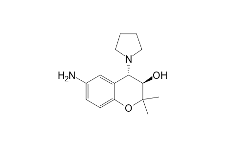 trans-6-Amino-3,4-dihydro-4-(pyrrolidin-1-yl)-2,2-dimethyl-2H-1-benzopyran-3-ol