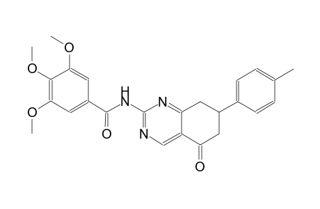 3,4,5-trimethoxy-N-[7-(4-methylphenyl)-5-oxo-5,6,7,8-tetrahydro-2-quinazolinyl]benzamide