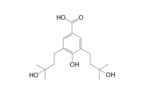 4-Hydroxy-3,5-bis(3-hydroxy-3-methylbutyl)benzoic acid