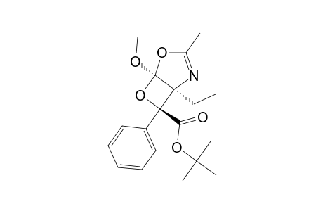 ENDO-1-ETHYL-5-METHOXY-3-METHYL-7-PHENYL-4,6-DIOXA-2-AZABICYCLO-[3.2.0]-HEPT-2-ENE-7-CARBOXYLIC-ACID-TERT.-BUTYLESTER