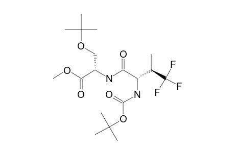 TERT.-BUTOXYCARBONYL-4,4,4-TRIFLUOROVALINYL-(2R,3R)-SERINE-(O-TERT.-BUTYL)-METHYLESTER