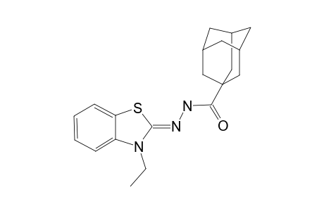 ADAMANTANE-1-CARBOXYLIC_ACID_(3-ETHYL-3-H-BENZOTHIAZOL-2-YLIDENE)-HYDRAZIDE