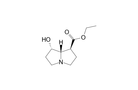 Ethyl (1S*,7S*,7aS*)-(+-)-7-hydroxy-2,3,5,6,7,7a-hexahydro-1H-pyrrolizine-1-carboxylate
