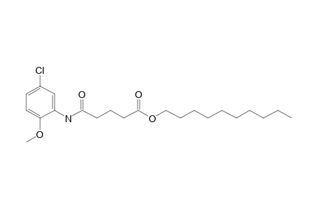 Glutaric acid, monoamide, N-(5-chloro-2-methoxyphenyl)-, decyl ester