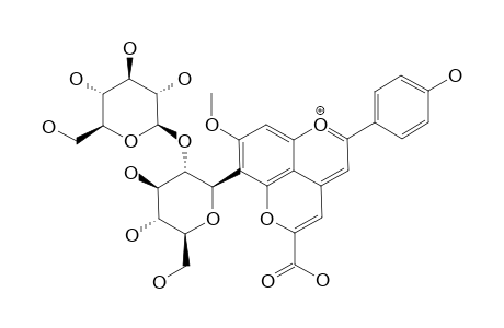 6-O-SOPHOROSYL-3-DEOXY-5-CARBOXYPYRANO-7-O-METHYL-APIGENINIDIN