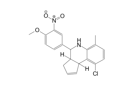 3H-cyclopenta[c]quinoline, 9-chloro-3a,4,5,9b-tetrahydro-4-(4-methoxy-3-nitrophenyl)-6-methyl-, (3aS,4R,9bR)-