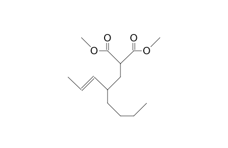 (E)-4-(2,2-Dicarbomethoxy-ethyl)-oct-2-ene