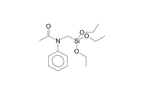 (E)-N-(TRIETHOXYSILYLMETHYL)-N-PHENYLACETAMIDE