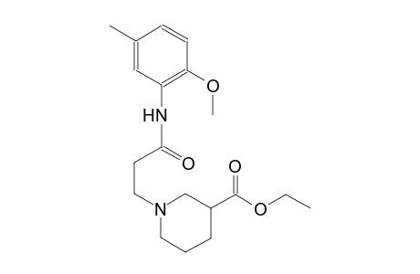 3-piperidinecarboxylic acid, 1-[3-[(2-methoxy-5-methylphenyl)amino]-3-oxopropyl]-, ethyl ester