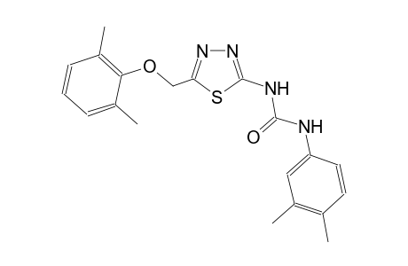 N-{5-[(2,6-dimethylphenoxy)methyl]-1,3,4-thiadiazol-2-yl}-N'-(3,4-dimethylphenyl)urea