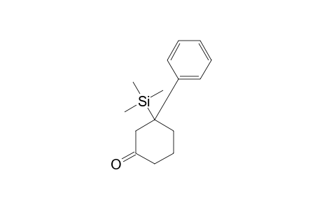 3-Phenyl-3-trimethylsilyl-1-cyclohexanone