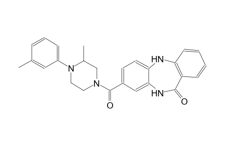 11H-dibenzo[b,e][1,4]diazepin-11-one, 5,10-dihydro-8-[[3-methyl-4-(3-methylphenyl)-1-piperazinyl]carbonyl]-